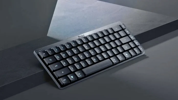 ASUS ProArt KD300 compact wireless keyboard in dark gray finish