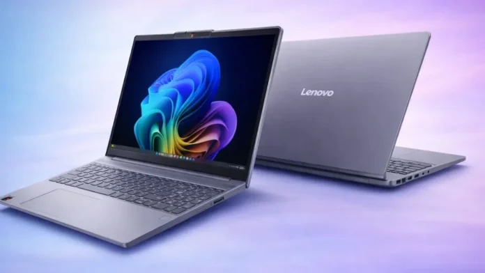 Lenovo laptop showcasing premium design amid global memory shortage concerns