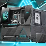 MSI MEG X870E GODLIKE MAX motherboard with accessories