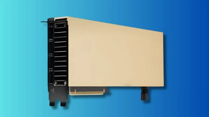 NVIDIA RTX 6000D Blackwell professional graphics card with blower-style cooling