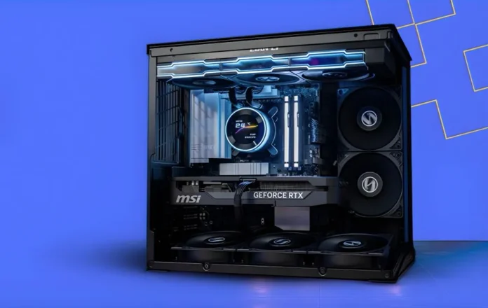 Custom gaming PC build highlighting graphics card, cooling, and internal components amid rising hardware costs