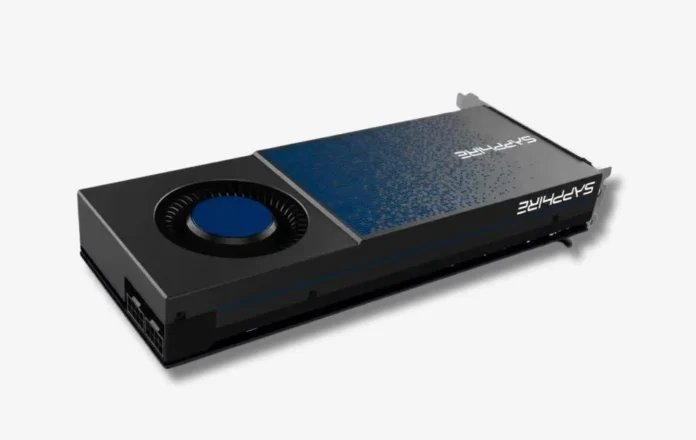 Sapphire Radeon RX 7900 XT blower-style graphics card designed for workstation use