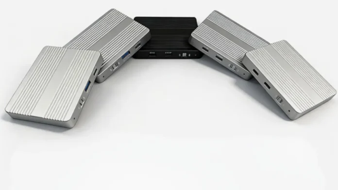 YZG-X1 dual NVMe enclosure with two M.2 slots up to 4TB each