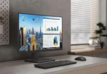 ASUS Announces ExpertCenter P600 AiO that Brings Ryzen AI Copilot+ Desktop PCs with 50 TOPS NPU ASUS ExpertCenter P600 AiO desktop with Ryzen AI processor in office workspace setup