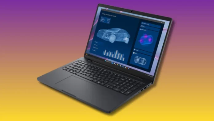 Dell Pro Max 16 AI laptop running analytics and AI software