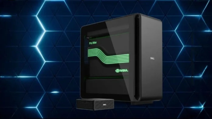 Dell Pro Max AI desktop powered by NVIDIA GB300 Grace Blackwell platform with unified LPDDR5X memory