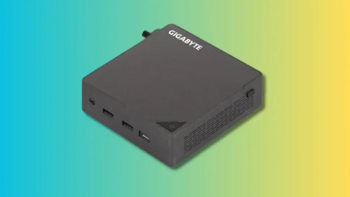 Gigabyte Brix GB-BRU9-386H compact mini PC design