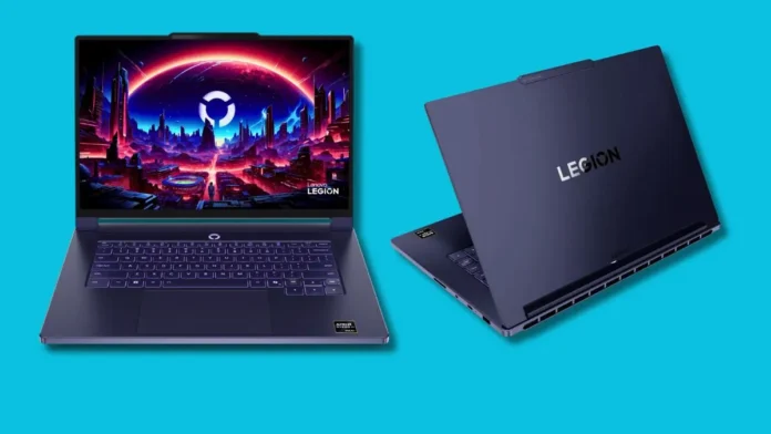 Lenovo Legion 7a Design Overview Lenovo Legion 7a open display and rear design with Legion branding