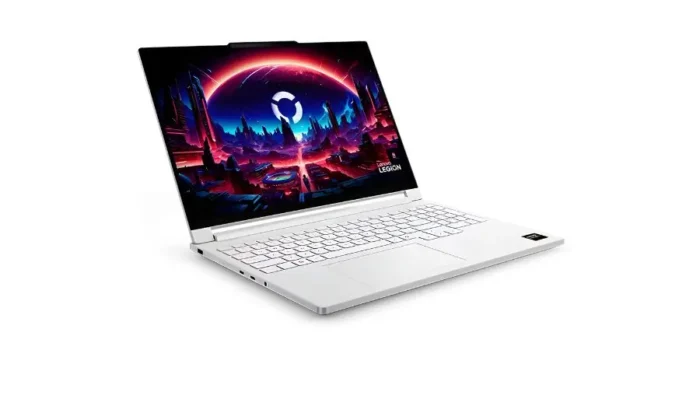 Lenovo Legion 7a Gen 11 16-inch gaming laptop angled open view with RTX 5060 graphics