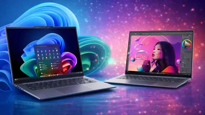 Lenovo Slim 5i Ultra and Yoga Slim 7i Aura laptops at MWC