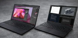 Lenovo Releases ThinkPad P16s Gen 5 AMD Mobile Workstation Globally Lenovo ThinkPad P16s Gen 5 and P14s i Gen 7 laptops showing creative and multitasking workloads