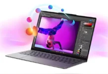 Lenovo Yoga Slim 7i Gen 11 Aura Edition Now Available With Core Ultra 7 Lenovo Yoga Slim 7i Gen 11 Aura Edition laptop used for creative editing