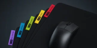 Razer Launches Viper V4 Pro and Gigantus V2 Pro for Competitive Gaming Razer Viper V4 Pro gaming mouse with Gigantus V2 Pro mouse mat showing multiple surface types
