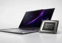 ASUS, Lenovo Listings Hint at RTX 5070 Laptop GPU With 12GB GDDR7 NVIDIA RTX 5070 laptop GPU with 12GB GDDR7 shown beside a modern laptop