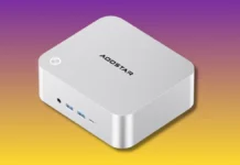 Tianbei MACO 47 Mini PC with Ryzen AI 9 HX470 Launches Tianbei MACO 47 Mini PC front view with compact metal design