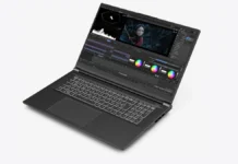 Ryzen 9 9955HX Laptop Launch: Tuxedo Gemini 17 Gen 4 Tuxedo Gemini 17 Gen 4 running video editing and creative workloads