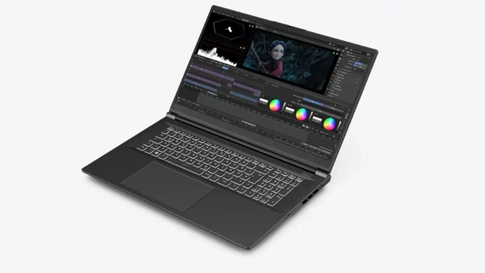 Tuxedo Gemini 17 Gen 4 running video editing and creative workloads