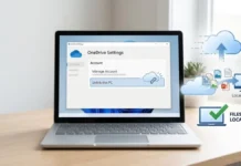 How to Unlink OneDrive from PC/Laptop (Windows 11 & 10) OneDrive settings screen showing unlink this PC option on a Windows laptop