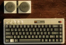 8BitDo Retro 68 AP50th Keyboard Launched at $499 With Apple II-Inspired Design 8BitDo Retro 68 AP50th keyboard Apple II design top view