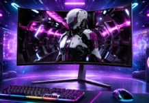 AOC’s 34-Inch 360Hz Tandem OLED Monitor Gets Official Price: 6,999 Yuan Agon Pro AGP346UCSD Tandem OLED curved monitor displayed in gaming desk setup
