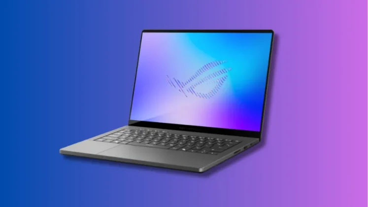 Asus ROG Zephyrus G14 2026 open display and keyboard view