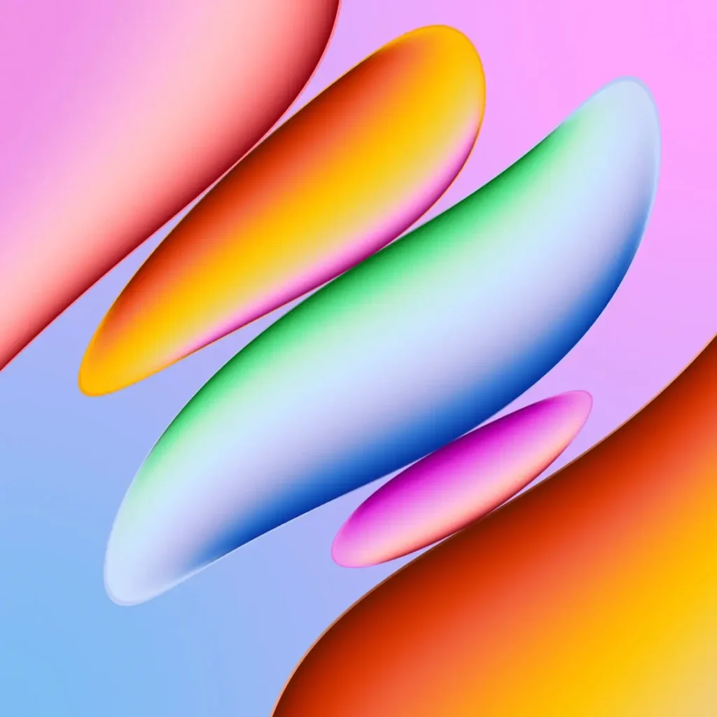 Google Aluminium OS wallpaper leak shows fresh new look Ahead of 2026 Launch 1 Google Aluminium OS colorful abstract shapes wallpaper