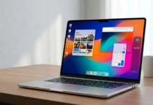 Google Aluminium OS wallpaper leak shows fresh new look Ahead of 2026 Launch Google Aluminium OS interface leak running on laptop with new UI