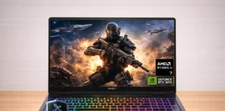 HP’s New OMEN MAX 16 Gaming Laptop Gets an $800 Discount Before Launch HP Omen Max 16 laptop front view displaying game scene with RGB keyboard lighting