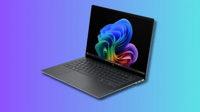 HP OmniBook Ultra 14 Snapdragon X2 HP OmniBook Ultra 14 laptop with Snapdragon X2 display view