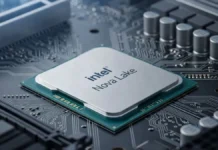 Intel Nova Lake Leak Reveals 52-Core Desktop Flagship With 288MB Cache Intel Nova Lake processor mounted on motherboard showing next-generation desktop CPU close-up design