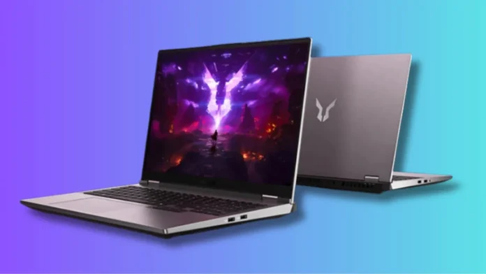 Lenovo Bellator 7000 2026 gaming laptop open display showing vivid graphics alongside rear angle highlighting slim chassis and side ports