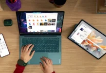 Lenovo launches Yoga Slim 7x Gen 11 worldwide with Snapdragon X2 Lenovo Yoga Slim 7x 14 Gen 11 used with smartphone and tablet in connected workspace