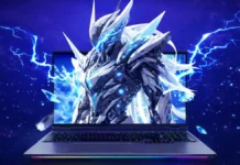 Mechrevo 16 Ultra (2026) Reaches 300W With Water-Cooled RTX 5090 and OLED Mechrevo Elite 16 Ultra laptop showing gaming display with lightning effects and RGB keyboard