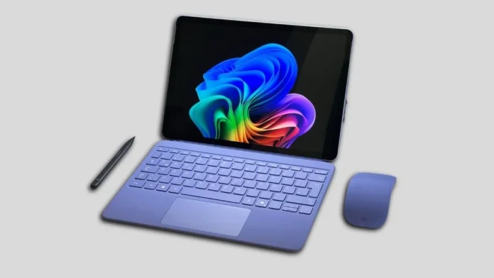 Microsoft Surface Pro 12 with keyboard and stylus showing new ARM Snapdragon X2 design