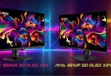 MSI Launches 4K 240Hz MPG 322UR And MAG 321UP QD-OLED Monitors MSI MPG 322UR and MAG 321UP QD-OLED gaming monitors shown side by side with curved displays