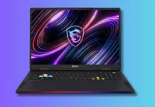 MSI Titan 18 Max (2026) Goes on Sale With RTX 5080 and 260W Combined Power MSI Titan 18 Max gaming laptop front display with RGB lighting