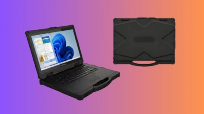 Nokia Booklet X15 rugged laptop with handle and durable design