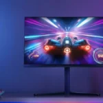 Philips Evnia 27M2N5201P Brings 260Hz Fast IPS Monitor for £159.99 2 Philips Evnia 27M2N5201P gaming monitor showing front display with racing game on screen