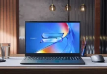 Schenker Connect 15 Office Laptop Launches With Intel Core 5 120U Starting at €999 Schenker Connect 15 office laptop placed on desk in office workspace setup with mouse and accessories