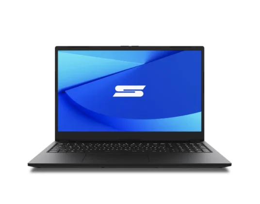 Schenker Connect 15 office laptop front view showing full display and keyboard layout