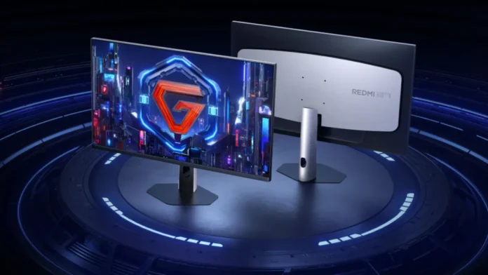 Xiaomi Redmi G25 2026 gaming monitor front and rear design
